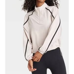 JoyLab Women’s Cream Cropped Windbreaker Sz XXL